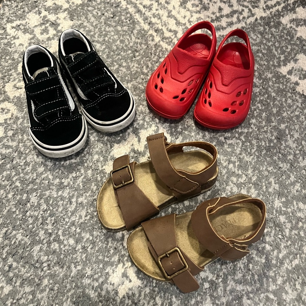 Boys toddler sneakers and sandals - new - used